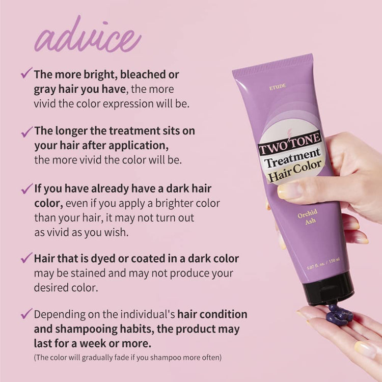 ETUDE Two Tone Hair Color Treatment: Rose Pink